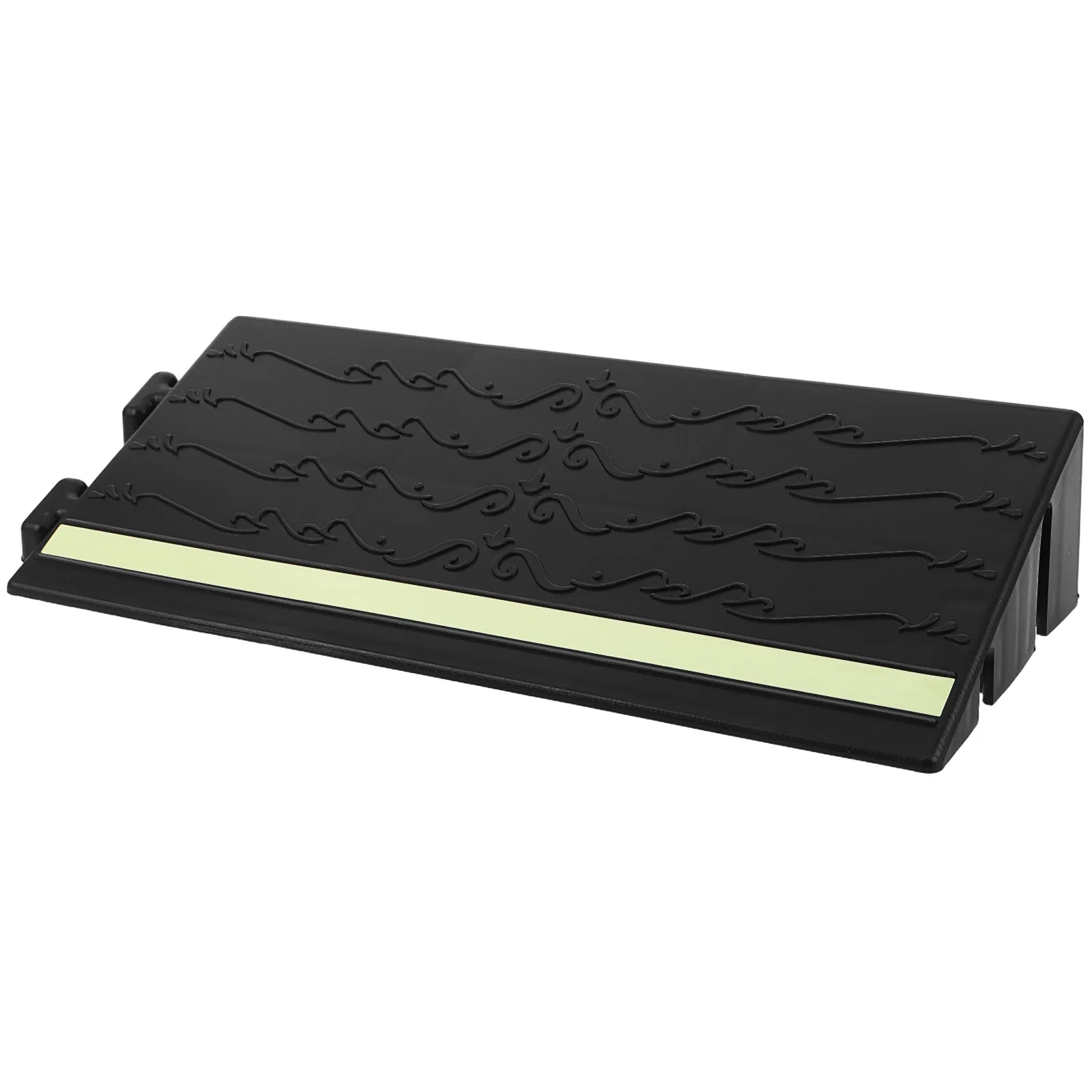 12.38x5.11 الفلورسنت عتبة الباب المنحدر حصيرة مضيئة للرؤية الليلية منحدر لعتبة الباب مدخل مكانس كهربائية للكنس الطابق الانتقال