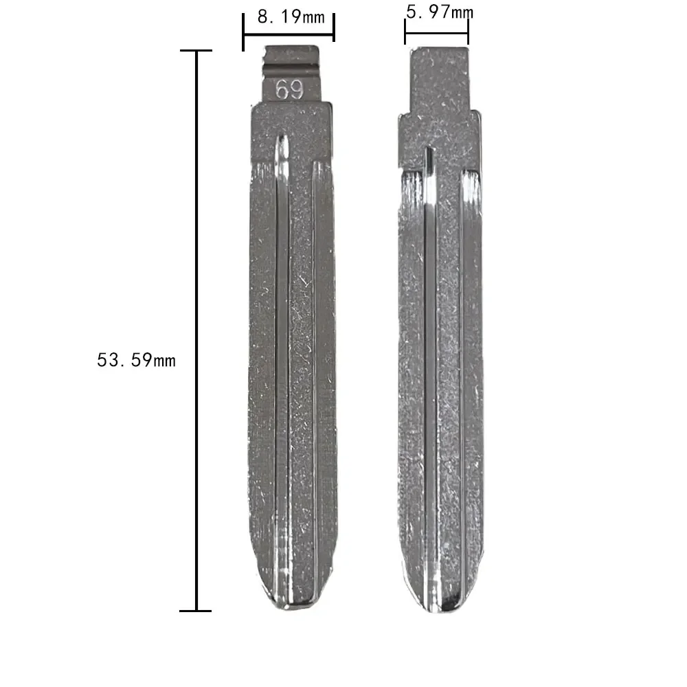 자동차 키 블랭크 플립 원격 키 블레이드, 스바루 그레이트월 도요타, Keydiy KD Xhorse VVDI JMD, 69 # TOY43R