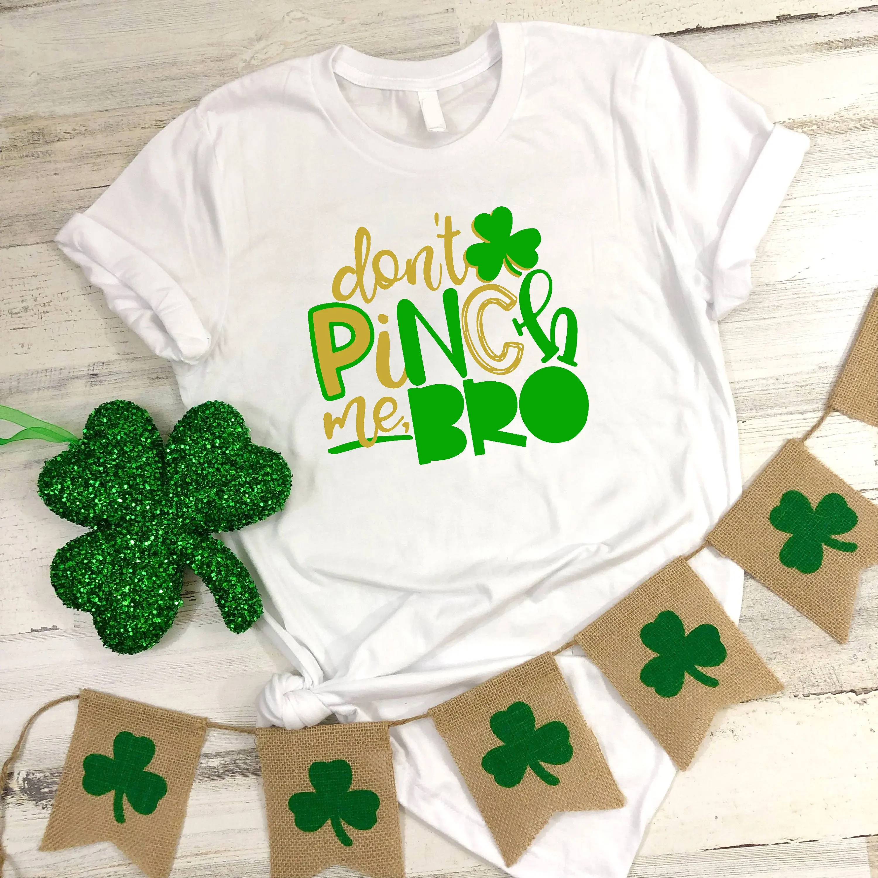 Don't Pinch Me Bro Patricks Day T shirt Boys St Pattys Humor shamrock