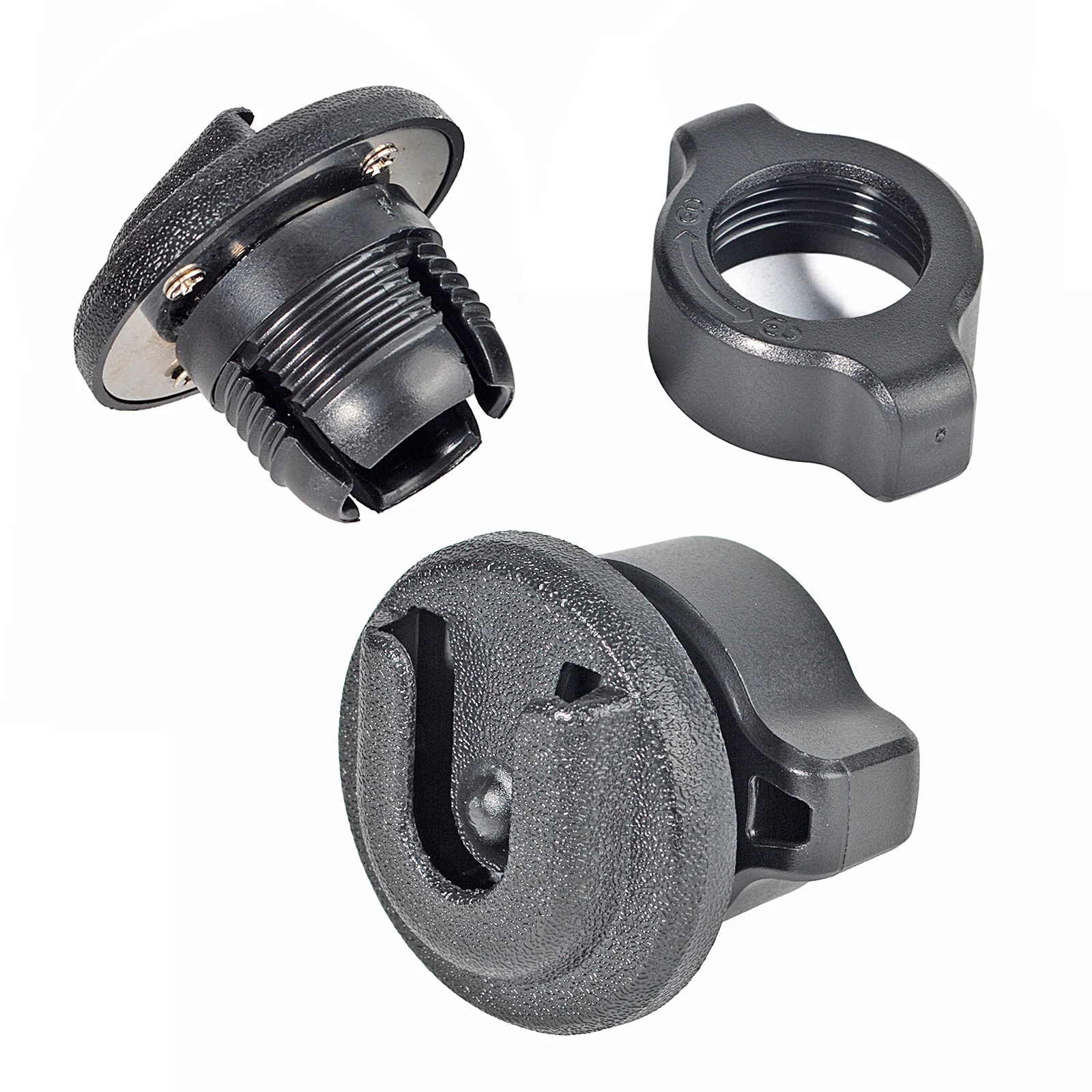 Universal Ham CB Radio/Remote Speaker Mic Hanger Clip Mount Hook, Radio Holder Accessories W/17mm Rotate Ball Hole Adapter