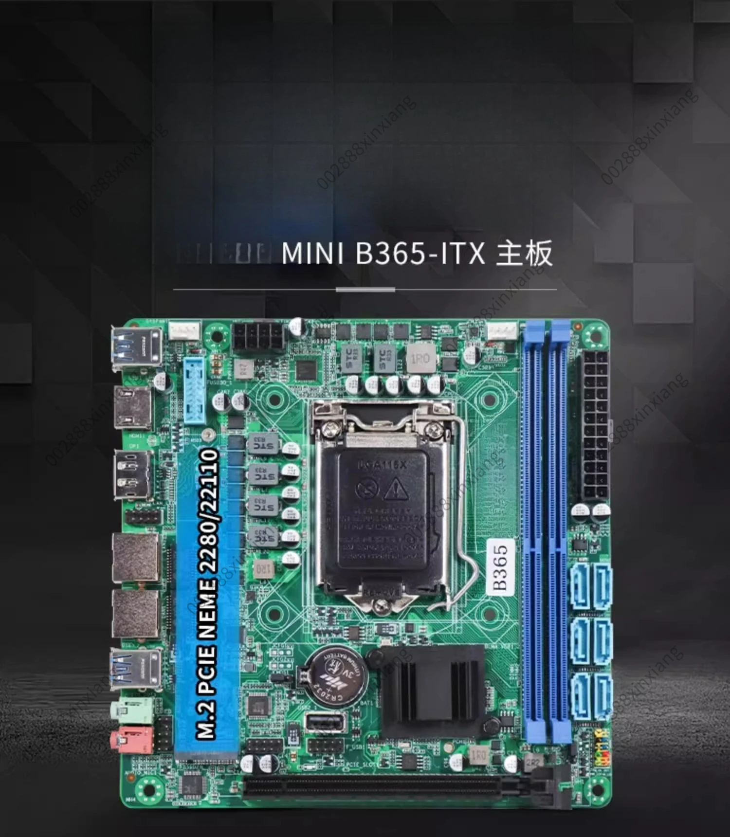 ITX Motherboard Industrial Computer Soft Router NAS Storage Server Motherboard for B365 Black Synology 1pcs