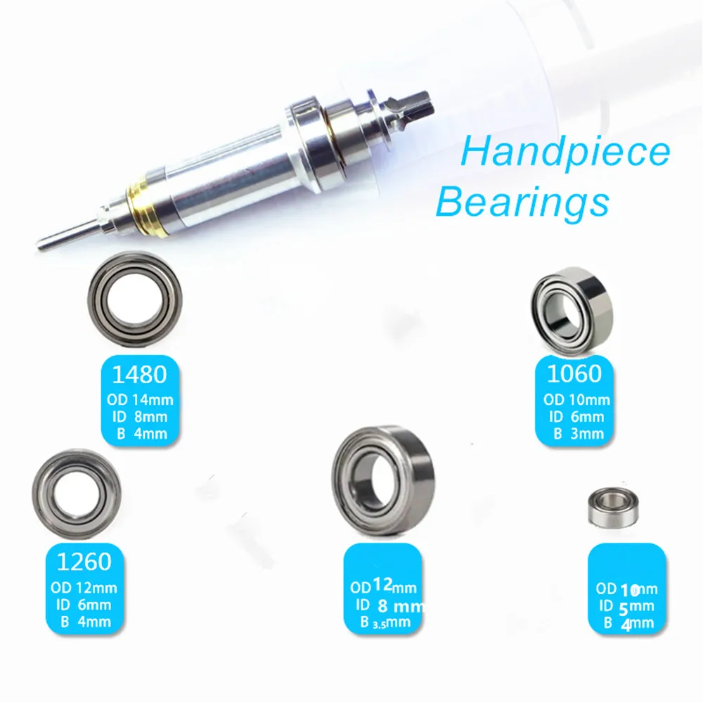 5pcs/lot No Hot High Speed Electric Nail Drill Machine Bearing MR148zz MR126zz MR106zz MR28zz MR105ZZ 5PCS Dental Handle Bearing