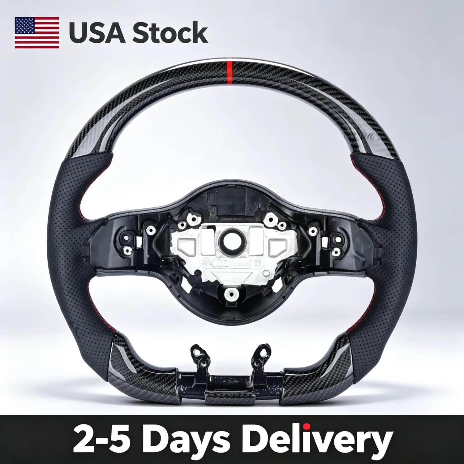 Real Carbon Fiber Perforated Leather Steering Wheel Fit For Mercedes AMG GT C63 S63 G63 CLA45 W205 W213 2019+ Sport Racing Direct Replacement Car Interior Modification Parts