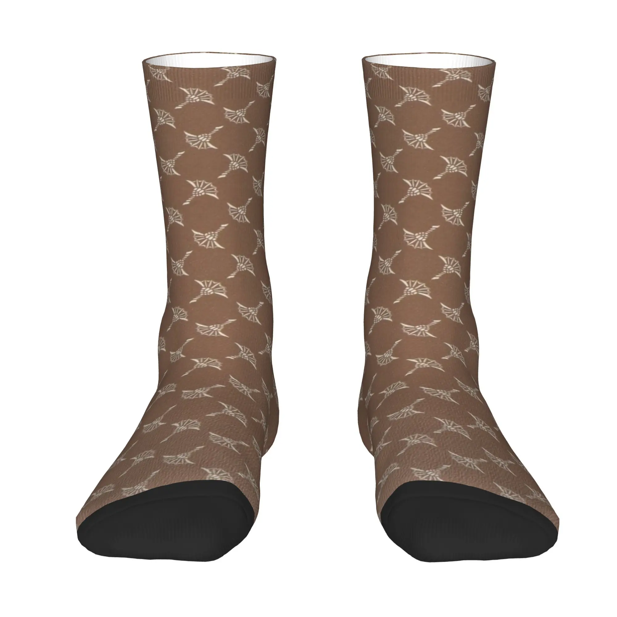 Custom J-joops Patten Dress Socks Mens Womens Warm Funny Novelty  Crew Socks