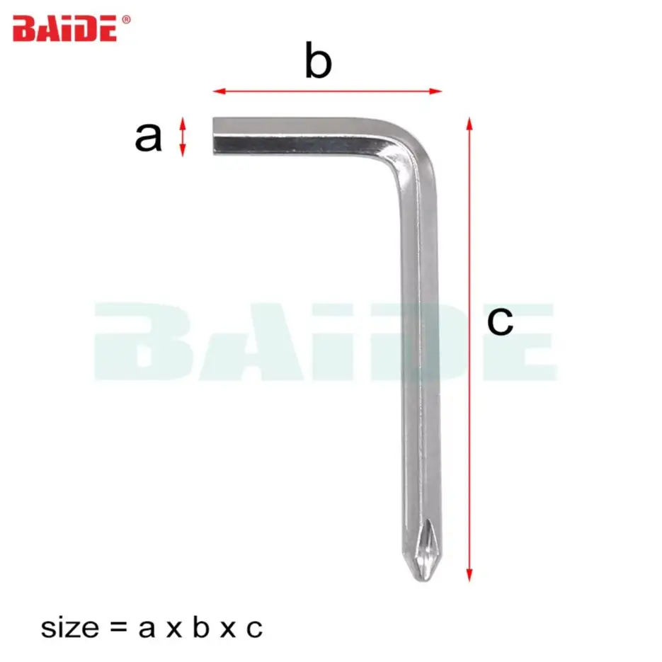 

Double Head Phillips Allen Key Wrench Spanner Phillips Hexagon Allen Screwdriver L Key 1000pcs/lot