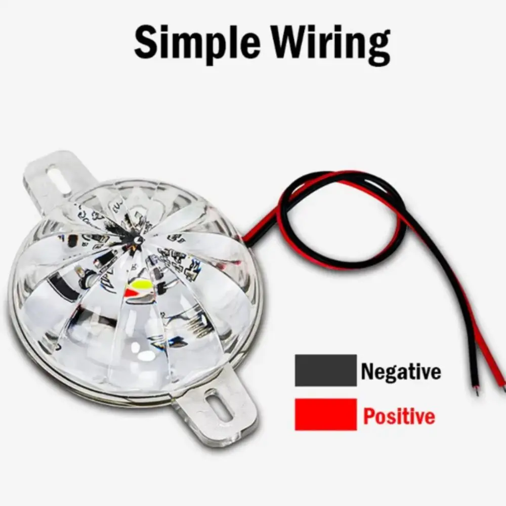 8W Power LED Strobe Light Waterproof Design Strobe Function Anti-Collision Light Tailgating Chassis Lights LED Light Source