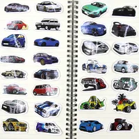 10/50/100 Pcs Retrofit Racing Car Graffiti Stickers Laptop Guitar Luggage Bike Skateboard Waterproof Sticker Decal Kid Toy 4