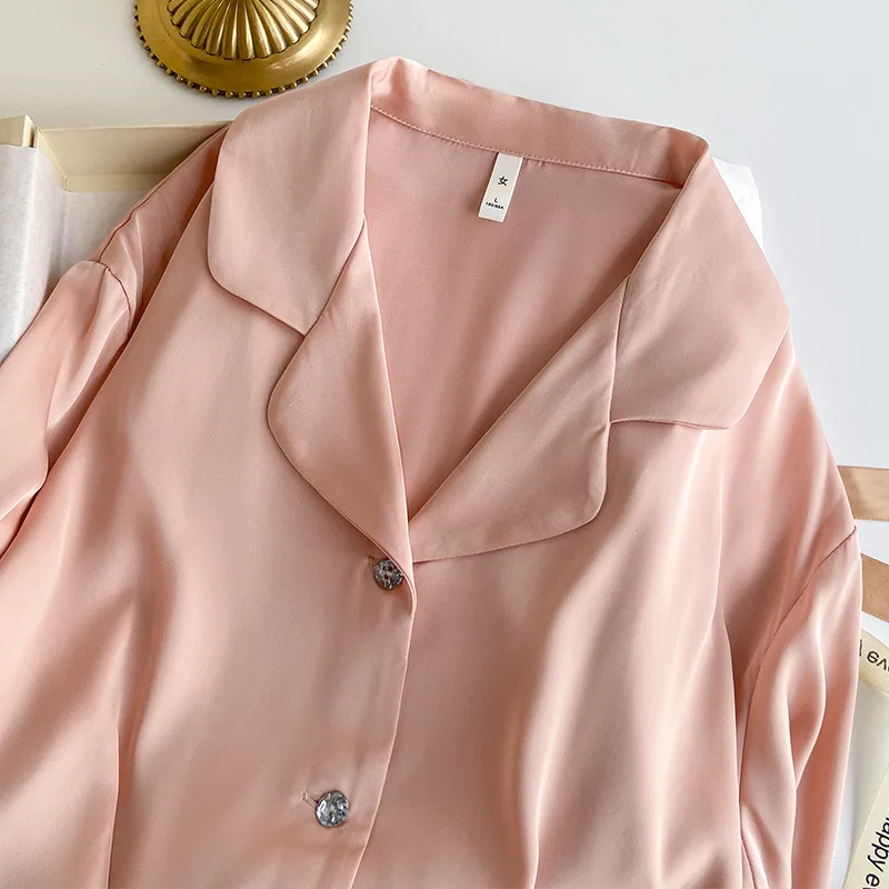Women's Detachable Feather Solid Color Pajamas Women's High-End Long Home Suit Set Comfortable Breathable Women's Pajamas