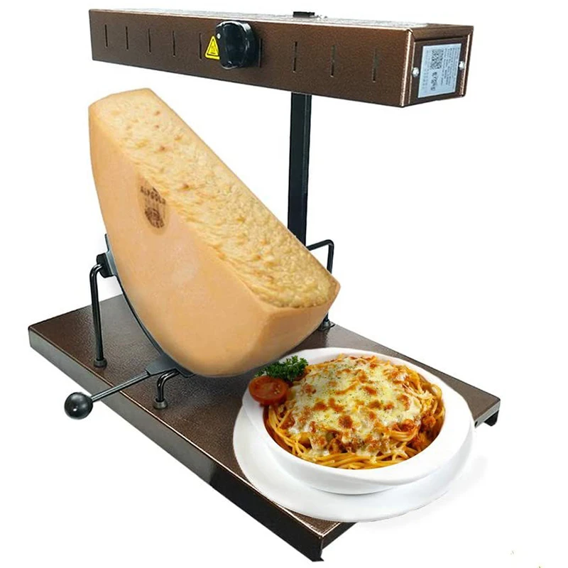Macchina elettrica multifunzione per il riscaldamento del formaggio Slice Cheese Melter Cheese Raclette Half Wheel Cheese Warmer Heater