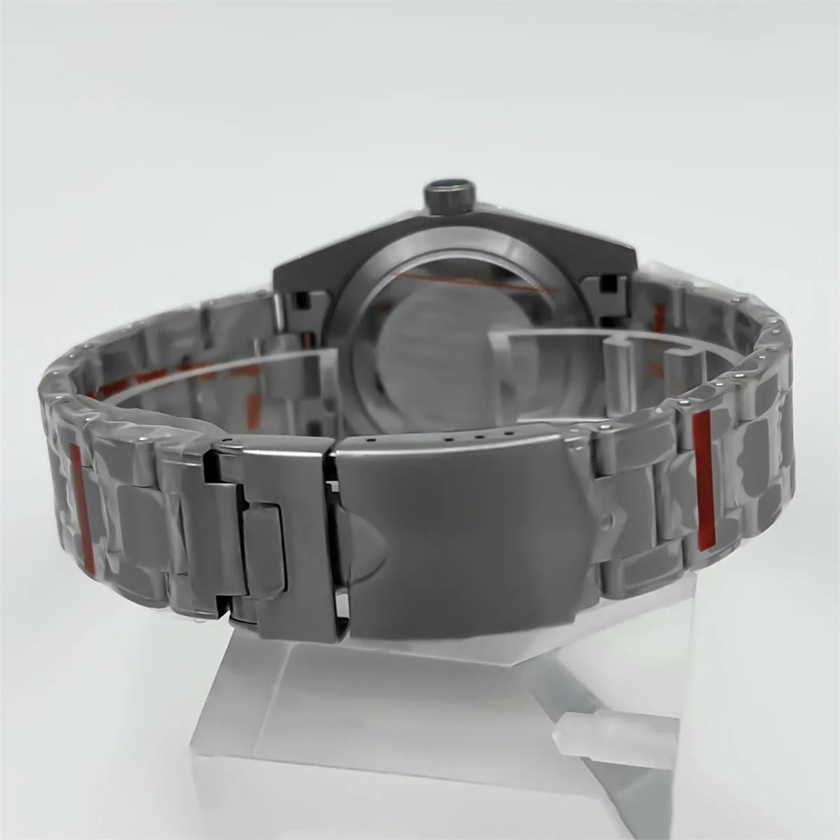 39 мм серебряный корпус из розового золота с фиксированным безелем, сапфировое стекло с механизмом NH35 NH36 NH34 ETA2824 PT5000, браслет из нержавеющей стали