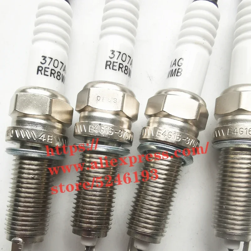 4pcs/set Spark plug for CHERY A1 A3 A5 TIGGO3 ARRIZO IndiS Beat DVVT engine Single Iridium E4G16-3707110