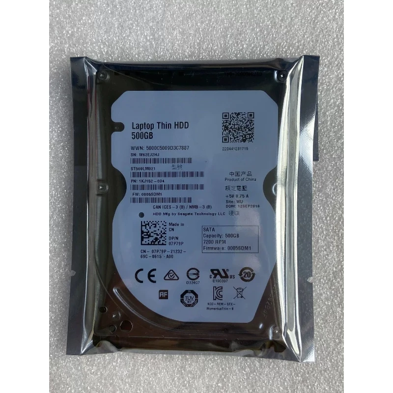 For Seagate 500GB 2.5'' 7mm CMR Vertical HDD 7200RPM 32M Cache SATA3 Laptop Hard Drive