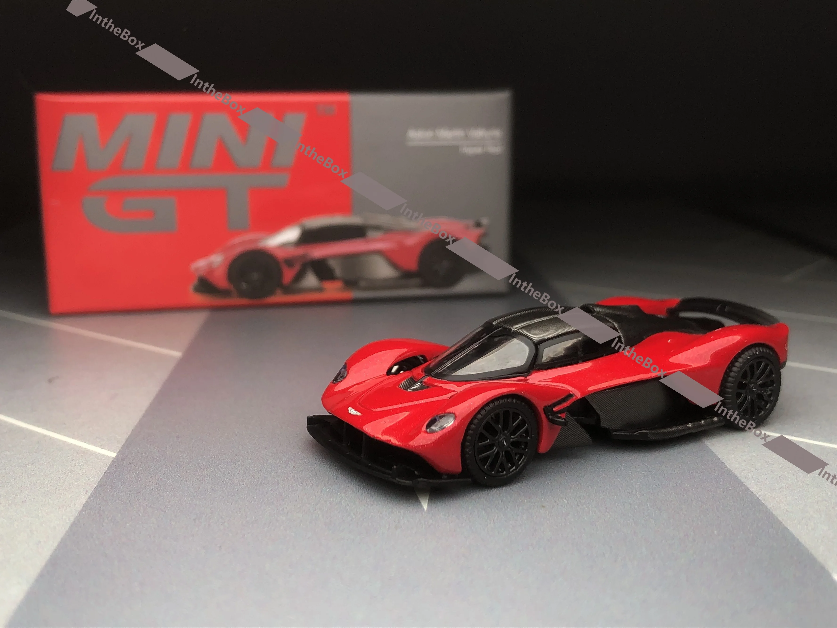 2024 Mini GT #766 Valkyrie Hyper Red 1/64 Diecast Collect Car Diecast Model Car Collection Limited Edition Hobby Toys