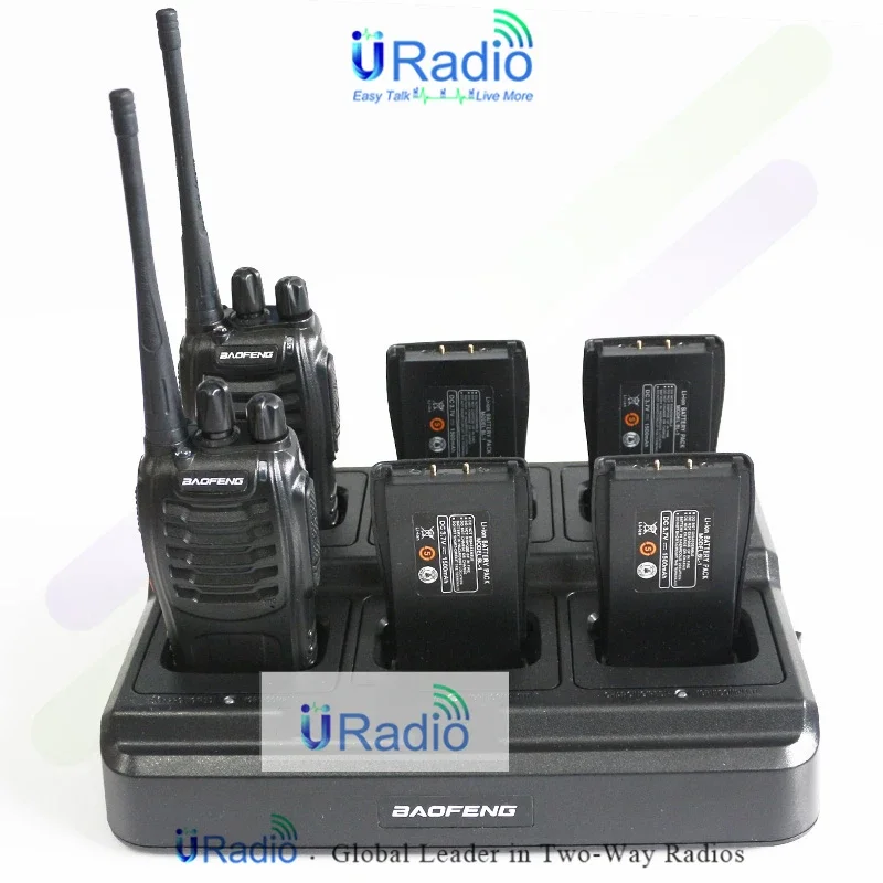 Imagem -05 - Baofeng Carregador Base Estação de Carregamento Seis Maneira Rápida Multi Carregadores de Bateria para Uv5r Bf888s Uv92 Walkie-talkie Rádio Bidirecional