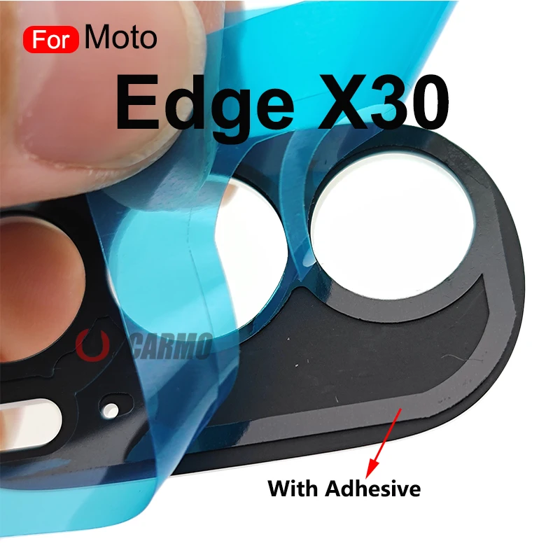 Back Big Camera Lens With Adhesive For Motorola Moto Edge X30 30 ProT2201-2 XT2201-6 Replacement Part