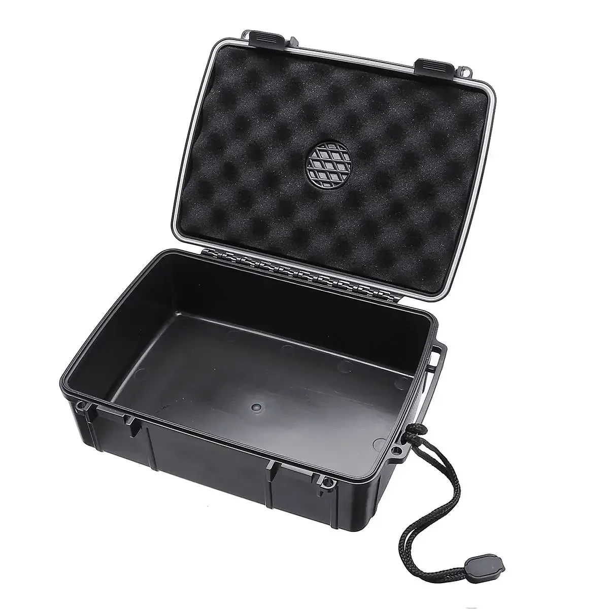 Waterproof Portable Cigar Humidor Box Cigar Case Travel Dust proof Shockproof Black Cigar Holder Storage Box Smoking Accessories