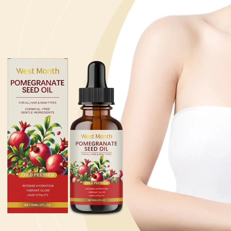 

Pomegranate Seed Body Oil - Nourishing Formula For Skin & Hair, Hydrating Moisturizer With Fast Absorbing Lightweight Texture