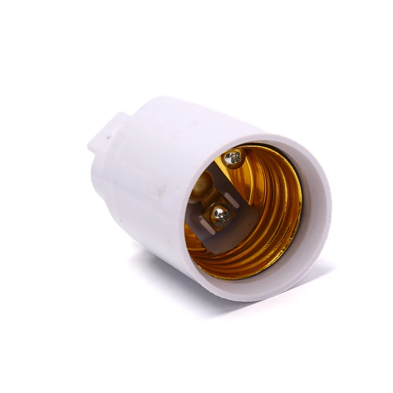 Adaptador de lámpara LED con enchufe G24 a E27, Base de lámpara extensible Flexible, accesorios de iluminación LED, convertidor adaptador blanco G24 a E27, 5 uds.