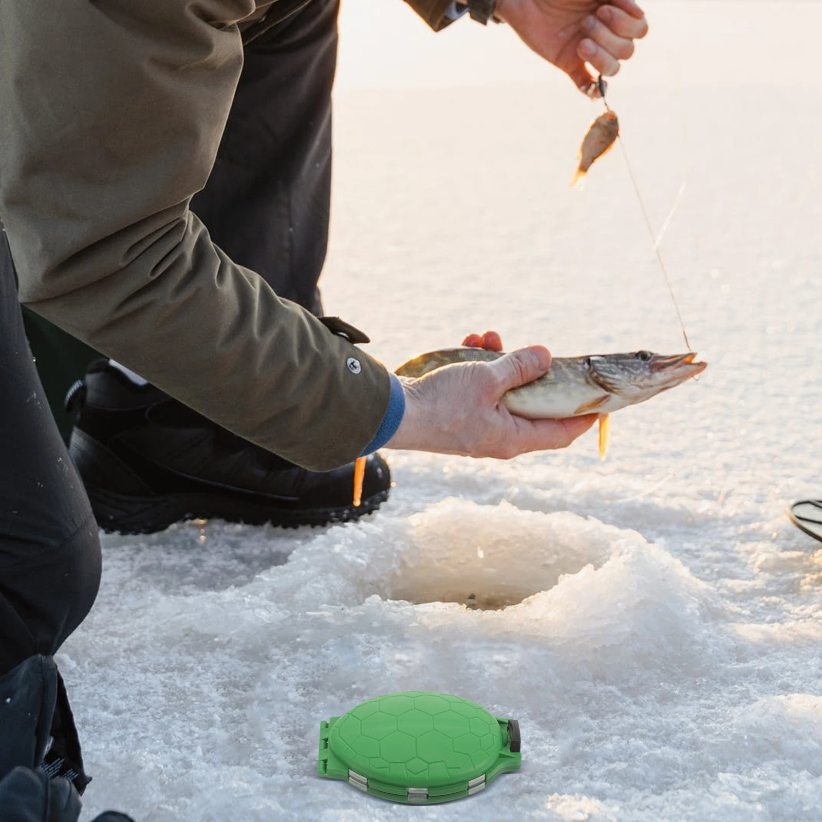 

Premium Fishing Hook Box Waterproof High-Strength Abs Case Rubber Seal Clear Lid For Hooks Accessories Green Organizing Large