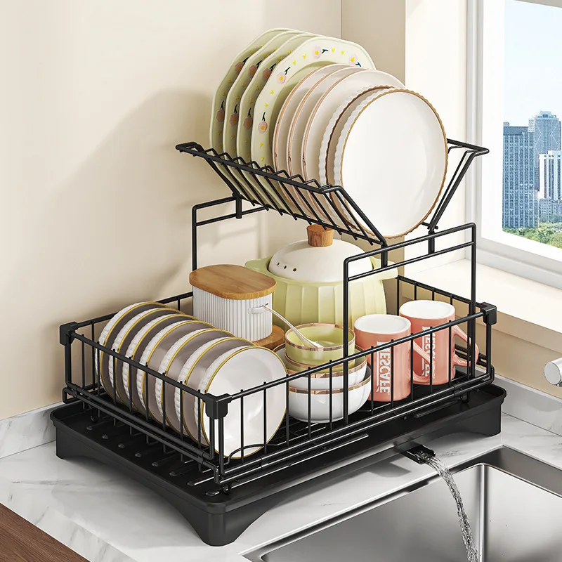 escurridor-de-platos-de-acero-inoxidable-con-bandeja-de-drenaje-escurridor-de-platos-ajustable-estante-para-utensilios-de-cocina-portavasos