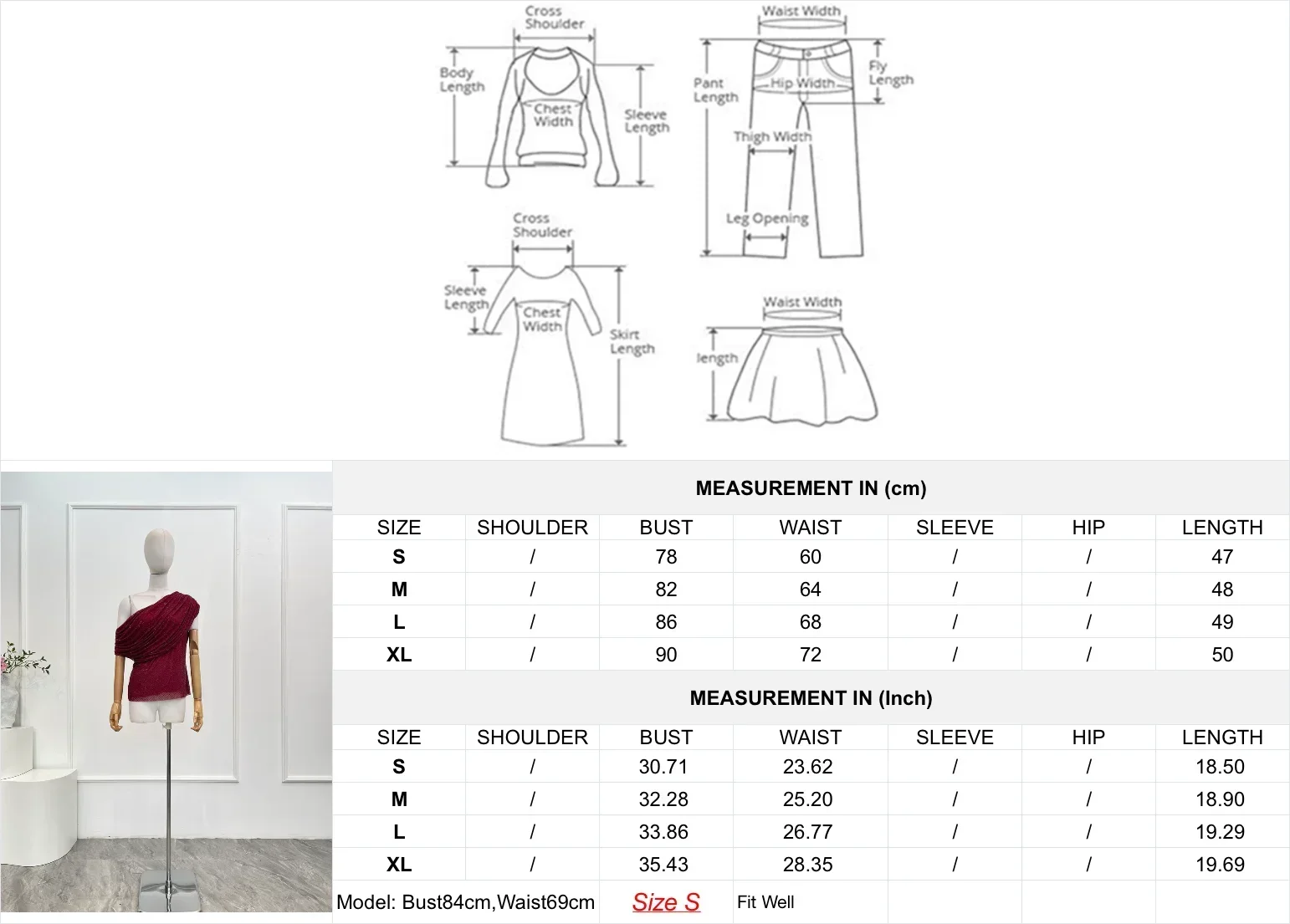 Mujer otoño 2025 nuevo rojo manga corta diamantes prensado blusa Tops