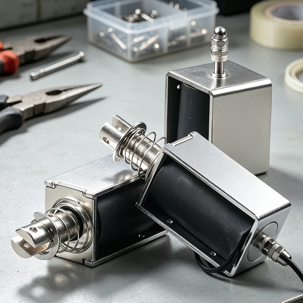 DC 12V 24V Push-Pull Electromagnet 65N Force Compact Solenoid Actuator For Home Automation And Electrical Equipment