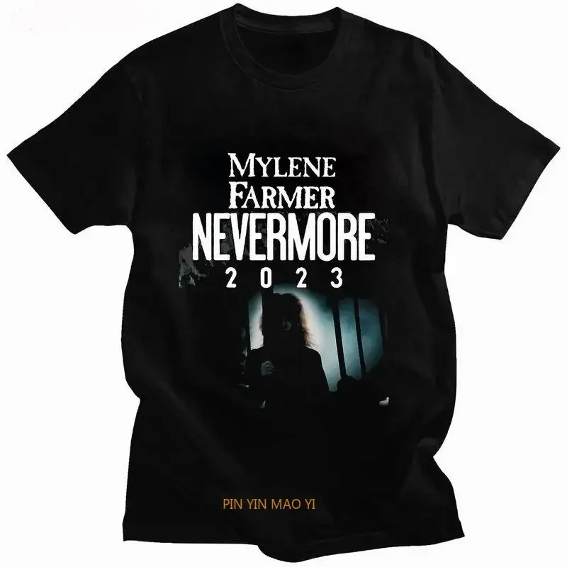 Mylene Farmer, Mylene Farmer Nevermore, Mylene Farmer 2023, Mylène Farmer 2023 T-Shirt Oversized T Shirt Men Women Clothing