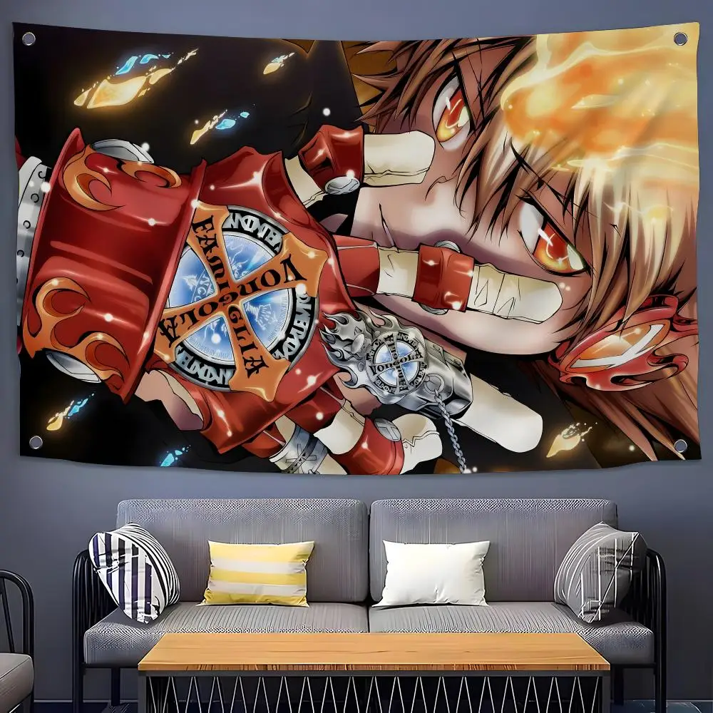 HITMAN REBORN! Flags Flags for Room, Bedroom, Home, Outdoor, Wall Hanging, Concert Print, Art Banner