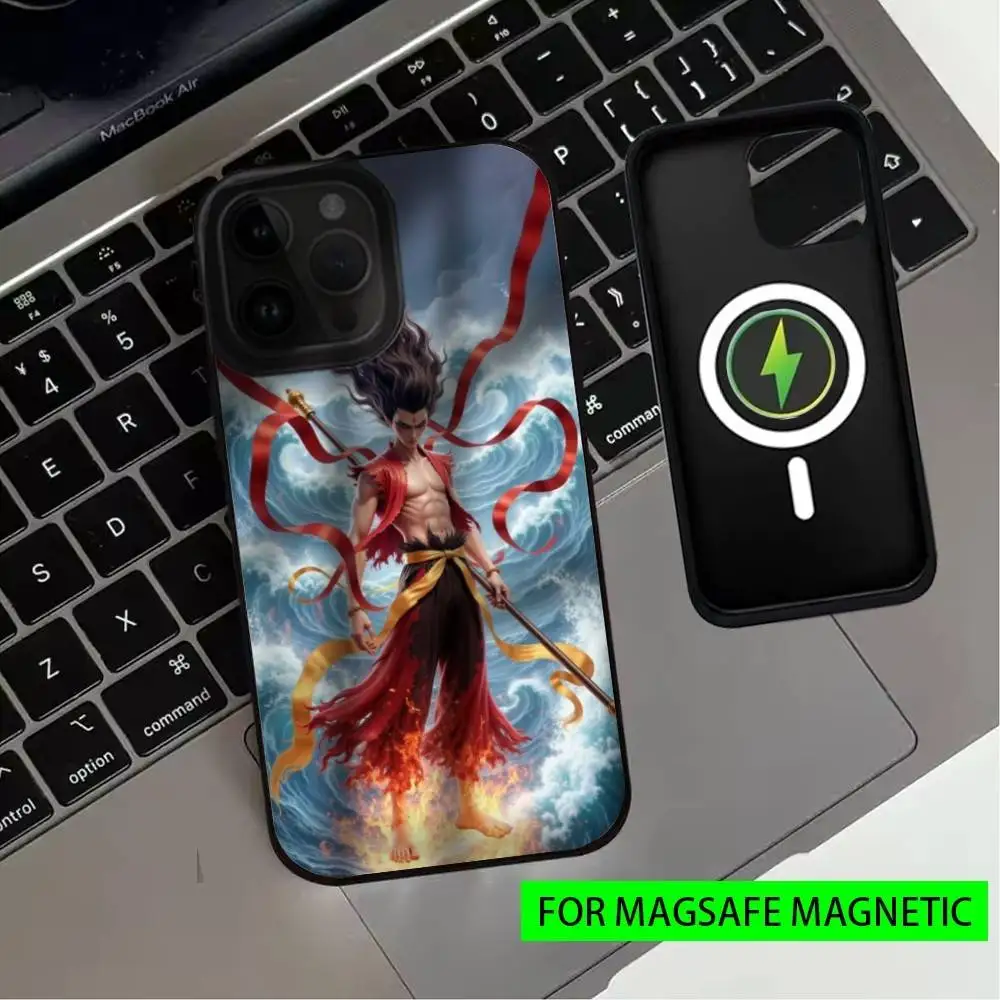 เคสโทรศัพท์ลายอนิเมะน้องเน่จ่า สำหรับ iPhone17,16,15,14,13,12,11 Plus,Pro Max รองรับแม่เหล็กสำหรับการชาร์จไร้สาย Magsafe