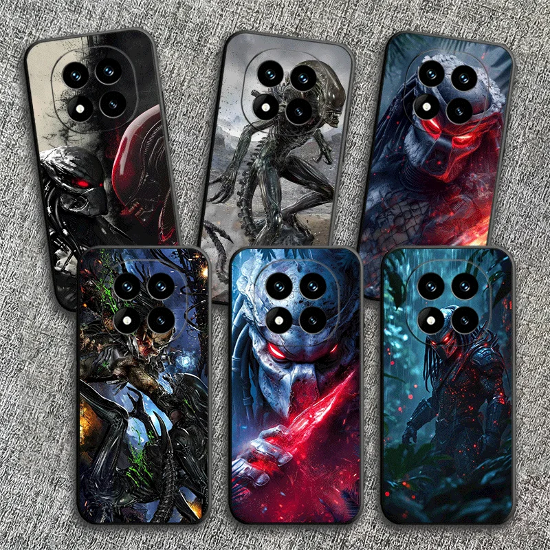A-Alien Vs P-Predator Soft Phone Case for Xiaomi Redmi Note 12 13 14 15 Pro Plus 11 12S 11S 11T 10 4G Black Cover Back Shell