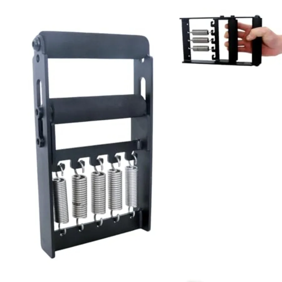 

Металлический динамометр для тренировки хвата 165 фунтов, регулируемый тестер силы хвата с 5 усиленными пружинами для спортсменов, тренажерного зала и домашних тренировок