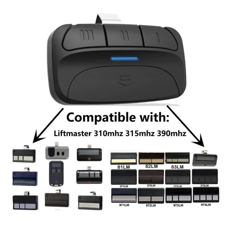 Mando a distancia para abrir puertas de garaje, mando a distancia de repuesto, mando a distancia universal para abrir puertas de garaje 893LM G953EV-P2 890MAX