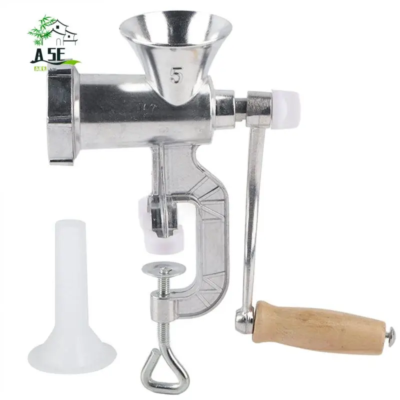 

A05E-Ручная мясорубка из алюминиевого сплава, колбасная машина. Многофункциональный кухонный инструмент для измельчения специй, перца