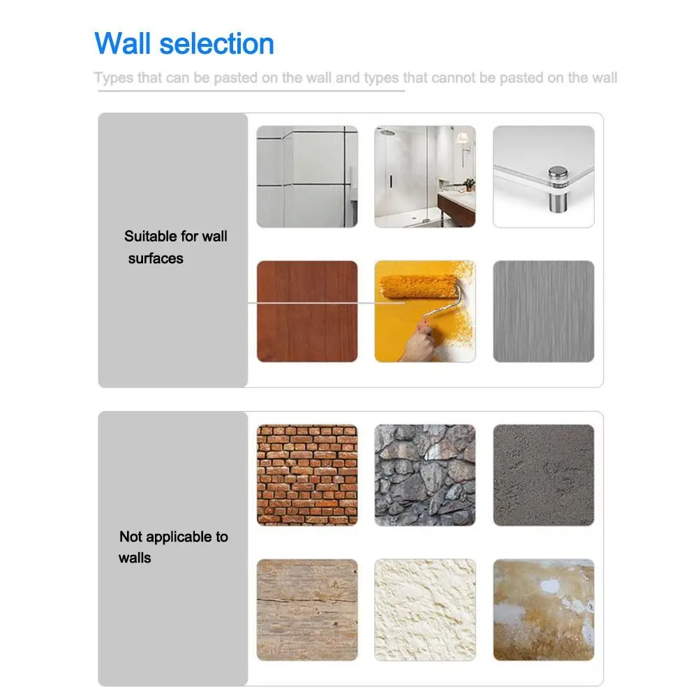 Waterproof Self Adhesive Tile Wall Stickers Moisture-proof Oil-proof Wallpaper Anti Fouling DIY