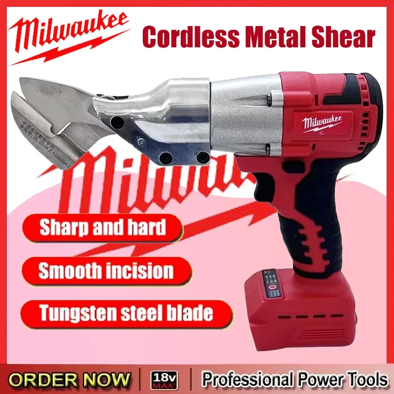

Milwaukee 400W Cordless Metal Shear Brushless Electric Iron Scissor 2 Variable Speed with LED Light for 18v Battery Power Tool