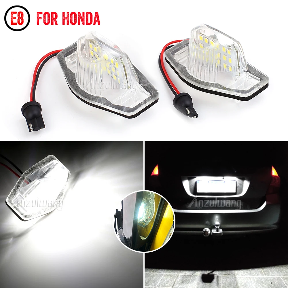 

Car Number For Honda Fit Odyssey Jazz Frv CR-V Stream 12V For Honda HR-V / Vezel 1999-2016 License Plate LED Light White