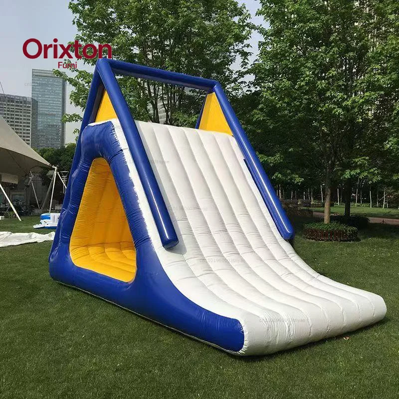 Inflatable mobile water park triangle slide small slide toy seesaw trampoline hot wheel floating toy