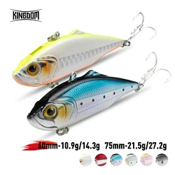 Kingdom VIB Fishing Lures Sinking Artificial Bait Good Action Wobblers Lure 60mm 75mm Fishing Swim Hard Baits for Ice Fishing
