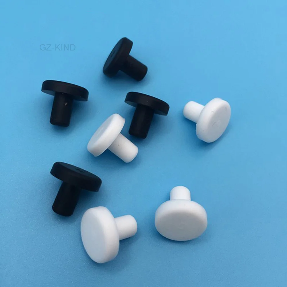 10 pcs 2.7mm-14mm silicone rubber man hole caps T type cap round end Gap masking