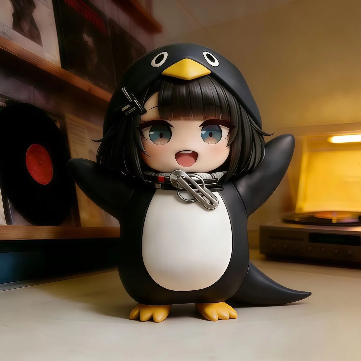 2026 New Goo Goo Gaga Little Penguin Doll Hand-made Model Tide Play Ornament Gift Surrounding Administrator Penguin