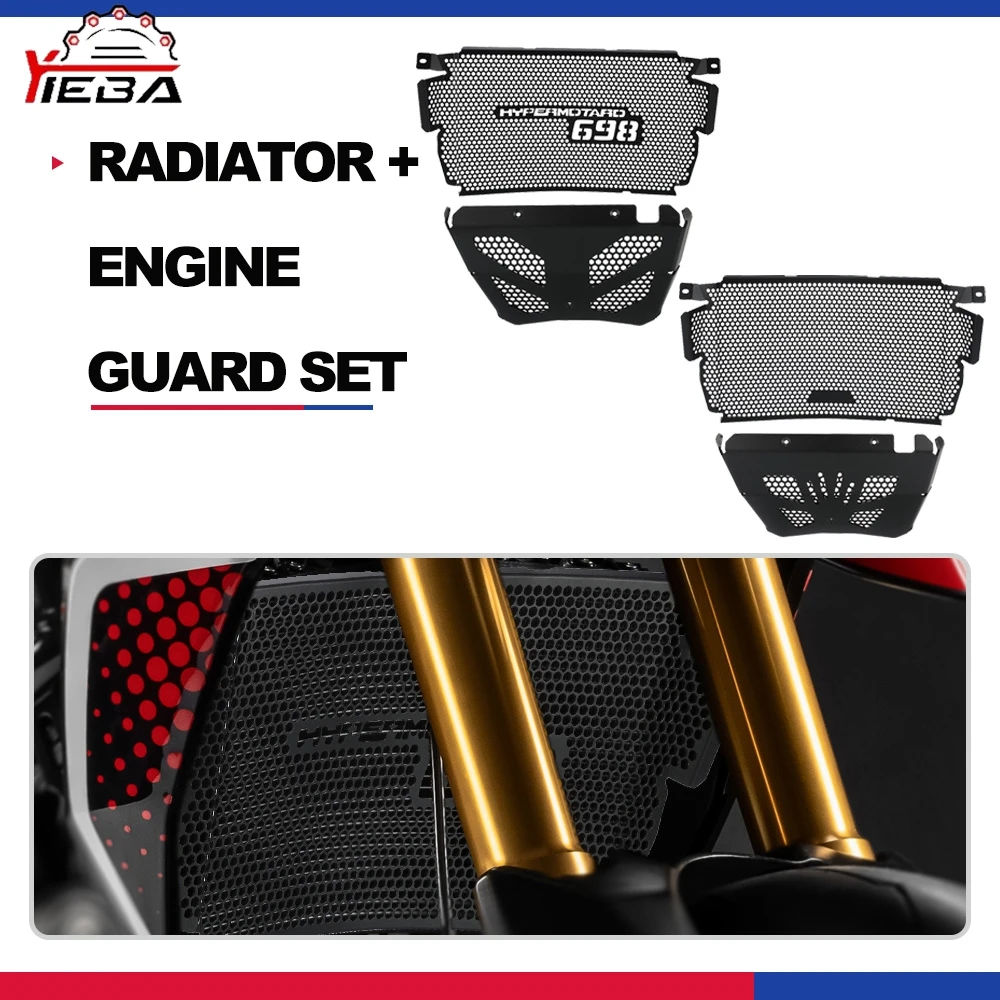 

Для Ducati Hypermotard 698 Mono RVE/Mono 698 2024 2025 2026 алюминиевая решетка радиатора, крышка, аксессуары для мотоциклов Para