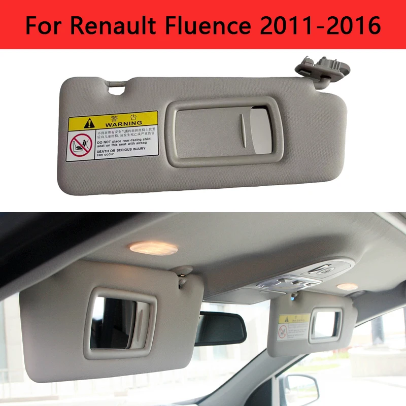

Car Accessories Sun Visor Interior Roof Sunshield With Makeup Mirror Replacement Parts For Renault Fluence 2011-2016
