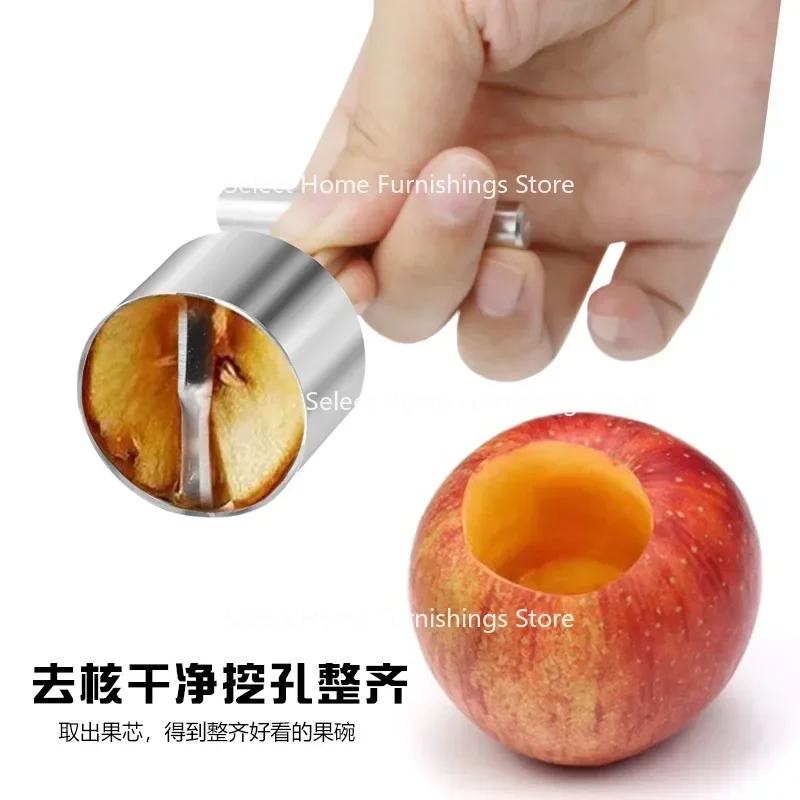 

Suitable for Stainless Steel Fruit Coring Device, Small , Snow Pear Hole Digger, Simple and Fast Coring Tool