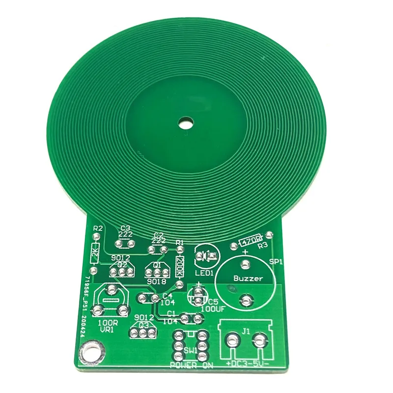 Metal Detector Kit Electronic Kit JS-60 MDS-60 DIY Kit DC 3V-5V 60mm Non-contact Sensor Board Module DIY Electronic Part Metal D