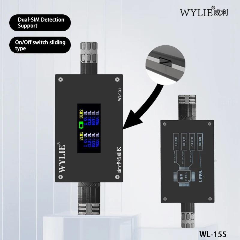 WYLIE WL-155 SIM Card Tester For Iphone 14-17 Android Series Plug-And-Play Whole Machine Testing