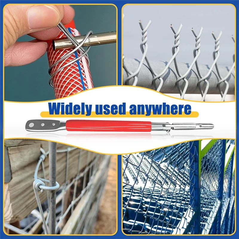 

AB66-T-Post Clips Tool, Fixing Fence Clip And Wire Steel Bender T-Post Handheld Twisting Tool, Multi Functional Bender