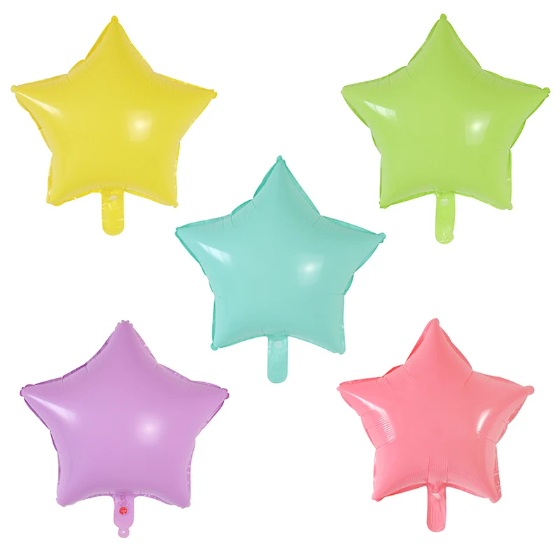 10pcs 18inch Gold Silver Foil Helium Star Balloon Wedding Decoration Baby Shower Kids Birthday Party Pure Air Globos Supplies