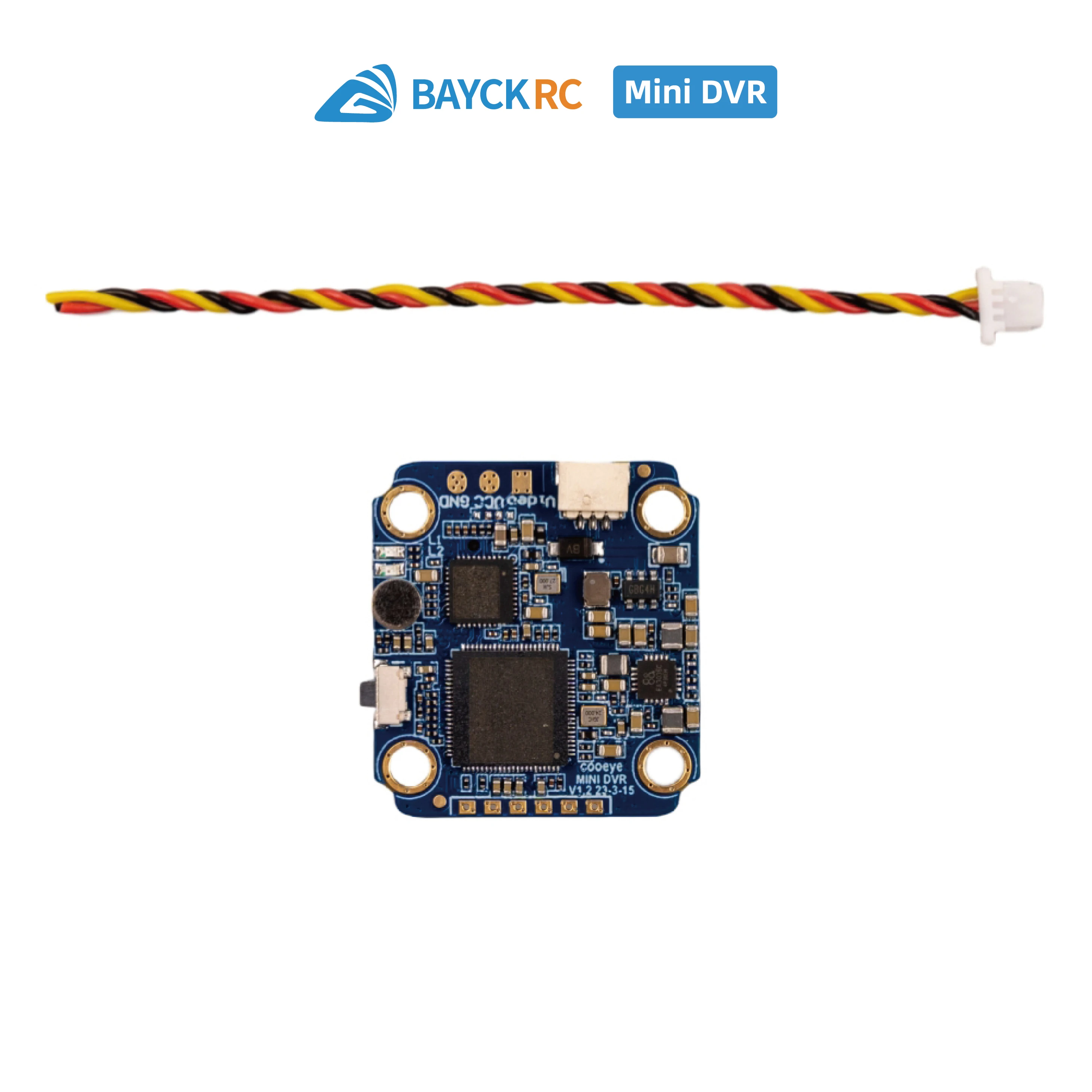 COOAI COOEYE BAYCK MINI DVR 5V-30V Support 512G MAX Micro SD PAL/NTSC/AHD720P (25/30/60fps) Camera Video Module For Drone FPV RC