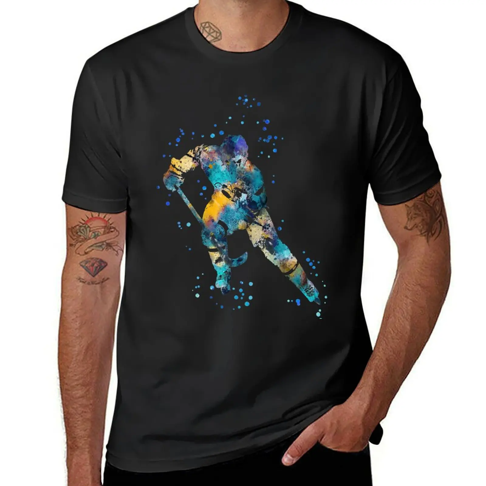 

Hockey player T-Shirt quick-drying plus size tops tops customs mens clothes