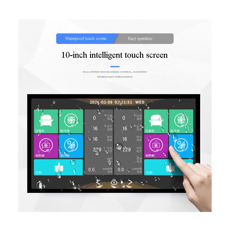 Máquina Eléctrica de escritorio para hacer helados, aparato eléctrico pequeño y comercial de tres sabores, 220V